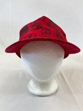 Cowboy Baseball Cap Buckleback Hat Western Red Western Wyoming Adjustable Wear