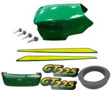 New Upper & Lower Hood/Bumper/LH&RH Stickers Fits John Deere GT225 LOW S/N
