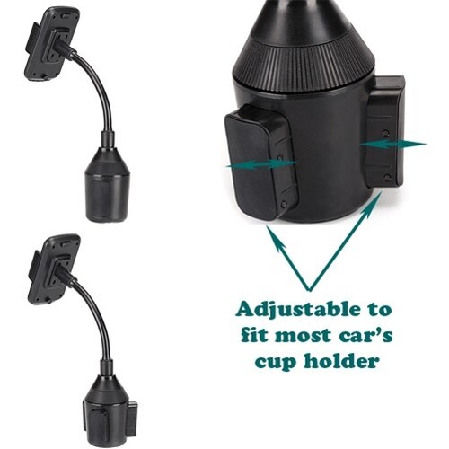 For Samsung Galaxy A13/A14/A15/A16 - Cup Holder Car Mount Swivel Cradle Dock - 第 4/9 張圖片