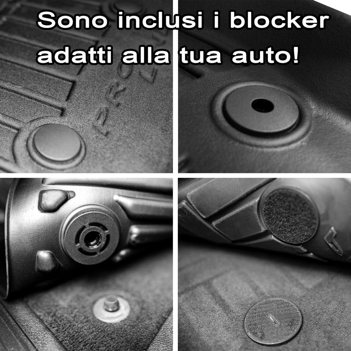 Kit Tappetini 3D Per Audi A6 C8 Wagon 2018+ – 4 Pezzi In Gomma TPE Antiscivolo