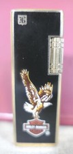 NEW Black & Gold Slim Harley Davidson Bar & Shield Logo Flying Eagle Lighter