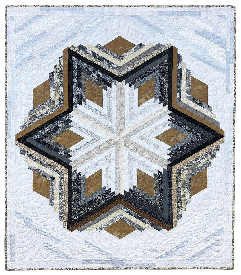 Diamond Log Cabin Quilts and Tree Skirt Pattern Book by Eleanor Burns for Quilt - Image 4 of 4