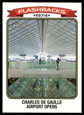 2023 Topps Heritage News Flashbacks Charles de Gaulle Airport G52 #NF-5