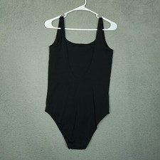 Everlane Women's Black Scoop Neck Bodysuit Top Size M NWOT