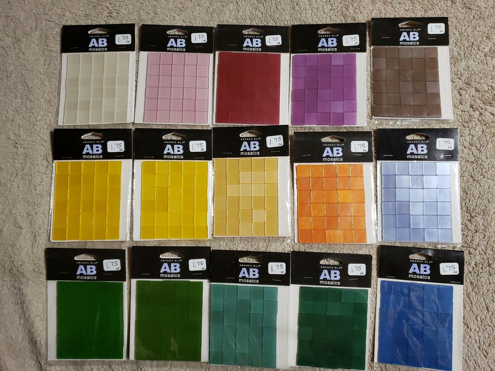 Amanda Blu Mosaics for Scrapbooking And Paper Crafts Lot of 15 packs | eBay