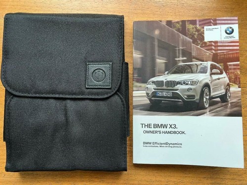 BMW X3 OWNERS MANUAL HANDBOOK PACK WITH WALLET 2014-2017 | eBay