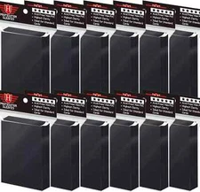 1200 Pcs Black Card Sleeves Toploaders for Trading Cards, Soft Clear Card Protec