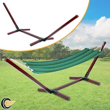 Wood Hammock Stand, 2 Person for Patio Garden Yard Picnic Camp Wood Stand 600 lb