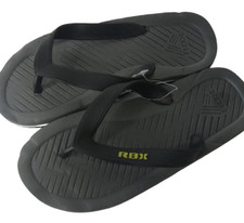 RBX Active Womens Core Summer Basic Printer Flip Flop Grey/Black Size 13