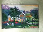 Beautiful Handmade Finished Embroidery of House