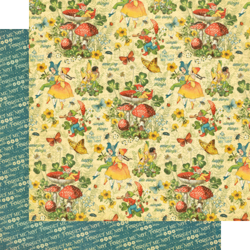 JUEGO DE PAPEL GRÁFICO 45 ""PEQUEÑAS COSAS"" 12X12 - 8 HOJAS ELFOS LUGAR DE SCRAPJACK - Imagen 3 de 9