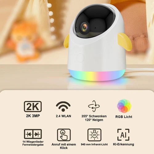 Boifun Baby Monitor with Camera, photo 2