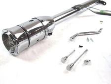 63-64 Chevy Impala  Tilt Automatic Steering Column W/ Wheel Adapter Chrome