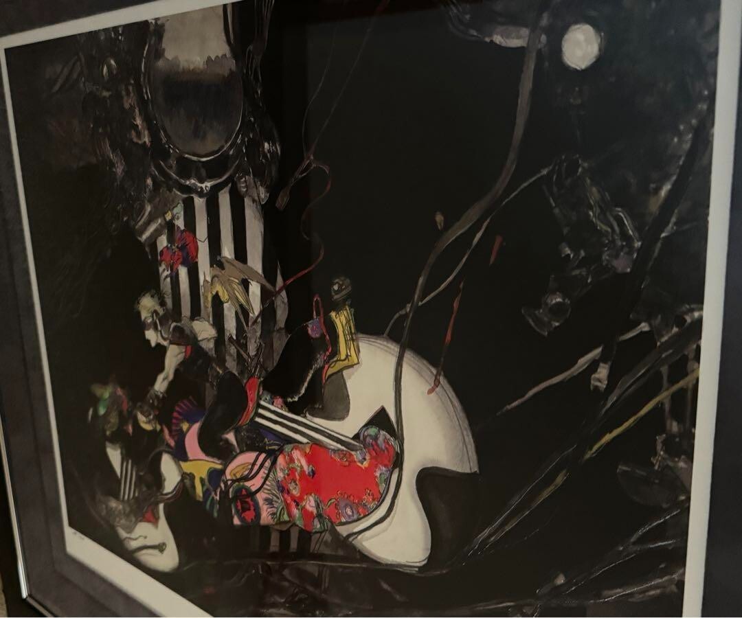Limited FFVII Art Scarf Yoshitaka Amano アクセサリー・ヘア