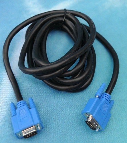 VGA SVGA High End Computer Monitor Cable 3m Black 15 pins