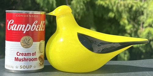 Oiva Toikka Art Glass Bird Golden Oriole Yellow Signed Nuutajärvi Finland - Picture 19 of 20