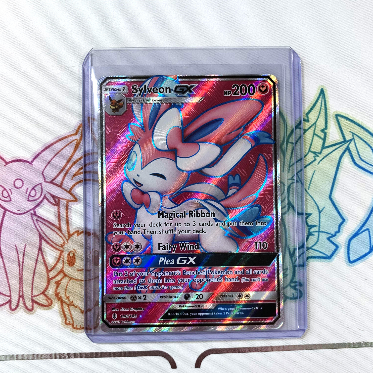 Sylveon GX (Full Art) 140/145 Sm-Guardians Rising Holo NM
