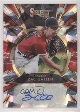 2020 Panini Select Sparks Signatures Cracked Ice Prizm /25 Zac Gallen Auto 4l3
