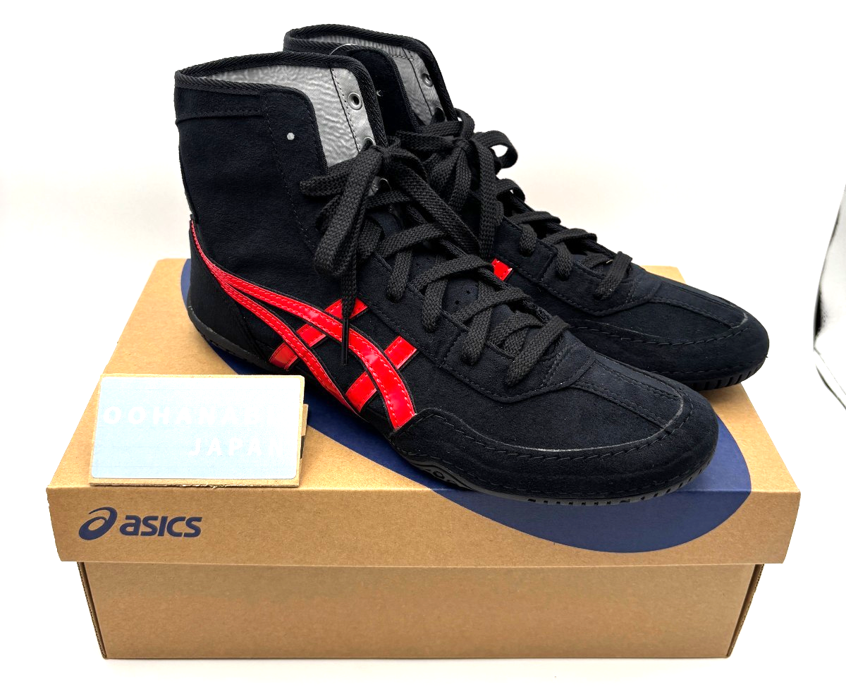 ASICS EX-EO Wrestling Boxing Shoes 1083A001 TWR900 New model Black × Red New