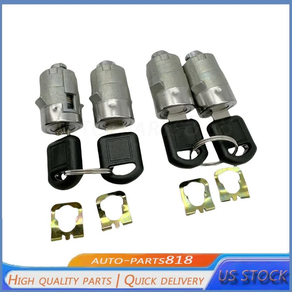 Fits Chevy Express Van 2010-2014 Ignition & 4 Door Lock Cylinders W/2 Keys - Imagem 4 de 4