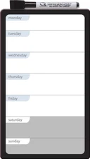 Magnetic Whiteboard Weekly Organizer 6"X10"Dry Erase Daily Planner Frameless