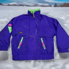 ✅VTG Izzy Sport MEDIUM Colorblock 3 in 1 Jacket W/Zip Out Liner ✅*RIP, STAIN