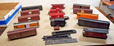 HO Scale Lot of Box Cars, Cabooses, Boneyard Parts Pieces