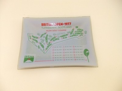 Vintage 1977 British Open Ailsa Golf Course Turnberry Scotland Dish AETNA