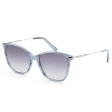 Longchamp Women's Fashion 54 mm Marble Blue Sunglasses LO660S-421