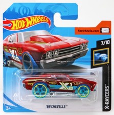 Hot Wheels 1969 Chevrolet Chevelle X-Raycers 2018 Series - FJW96 NRFP Clear Red