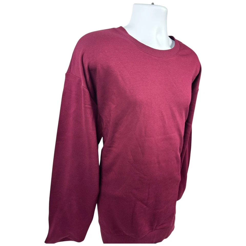 Sudadera polar acogedora ecológica ultra suave (grosella) para hombre ropa alternativa Foto 2 de 4