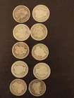 Barber Dimes Lot of 10  Silver 10C Coins 1901-1916 Circulated