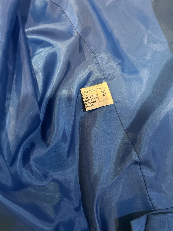 Vintage 1980s Nordstrom Gallery Signatures Russell Taylor Royal Blue Ultra Suede - Image 4 of 4