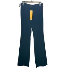 Tory Burch Side-Zip Tory Velvet Flare Pants Women's size 2 NWT Academia Career