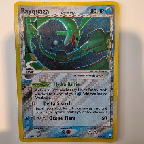 Rayquaza - (Delta Species) 16/110 Holon Phantoms Holo Moderately Played (MP)