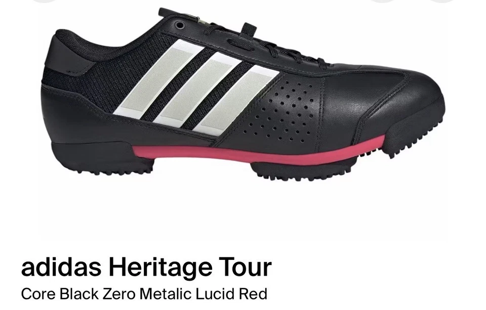 IH5221 Hombres 11 | Adidas Heritage Tour Zapatos de Ciclismo | Cuero Grano Completo Foto 2 de 4