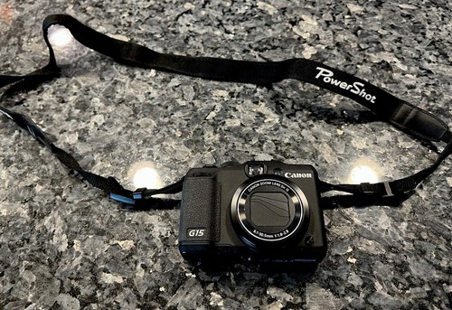 Canon Powershot G15 Digital Camera 5X Optical Zoom w/ Accessories