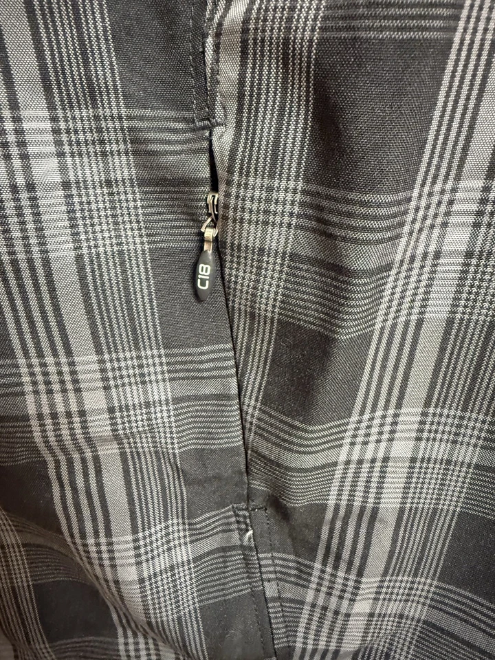 Шорты мужские Haggar C18 36 серые черные карманы для гольфа повседневные для улицы полиэстер мужские - Изображение 4 из 4