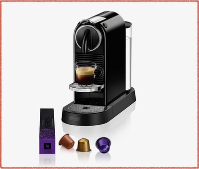 De'Longhi NESPRESSO CITIZ EN 167.B Kapselmaschine Willkommenspaket mit 7 Kapseln