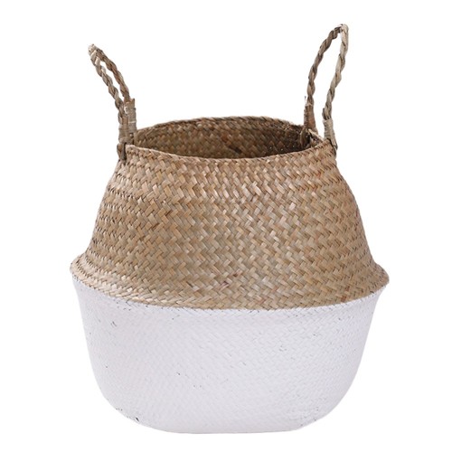 Multi Colored Bottom Foldable Basket with Handle Sundries Organizer Home - Picture 15 of 17