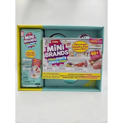 NIB ZURU Mini Brands Fill the Fridge Playset - Fridge + 3 Balls + Exclusive mini