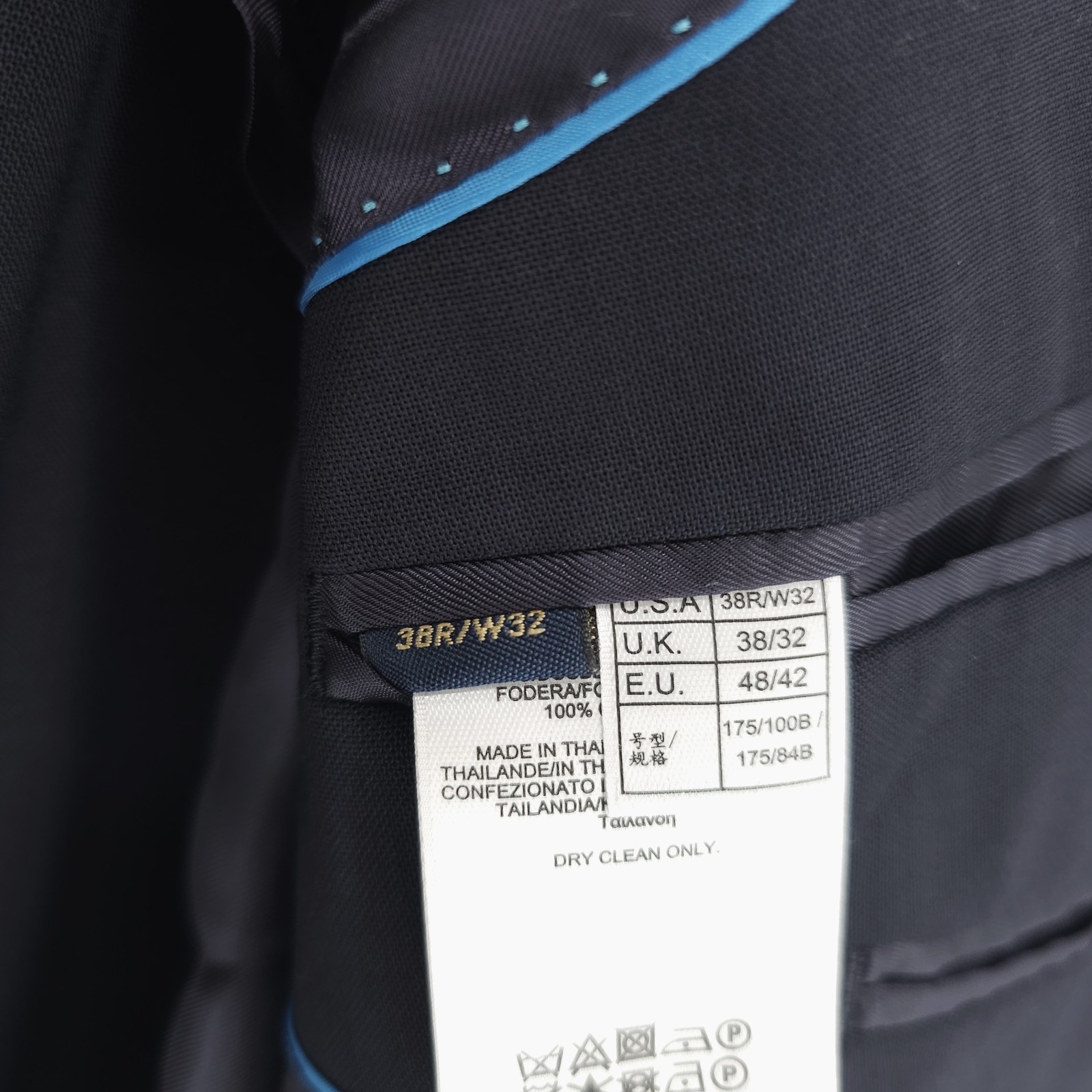 BROOKS BROTHERS  Milano Brookscool REDA 100% Wool Blue Sport Coat Blazer 38R thumbnail 7