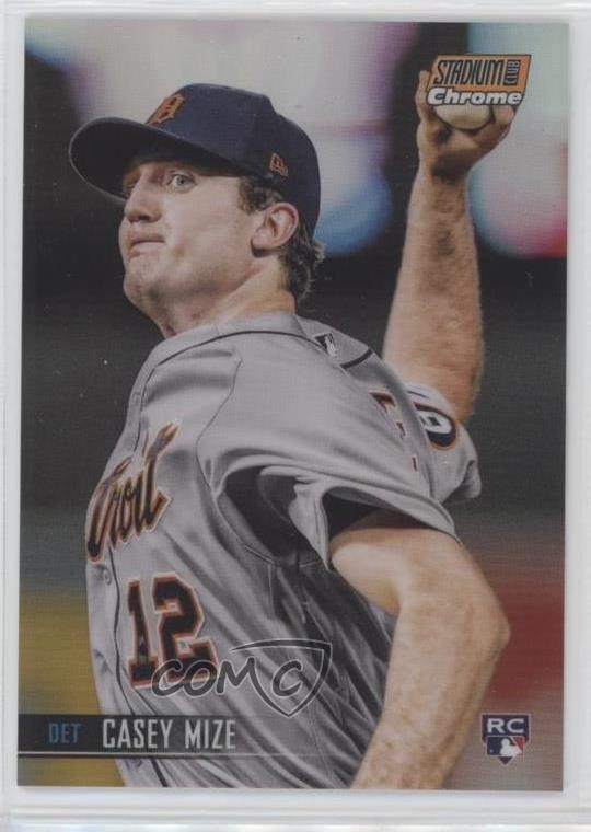 2021 Topps Stadium Club Chrome Orange Refractor /99 Casey Mize #82 Rookie RC