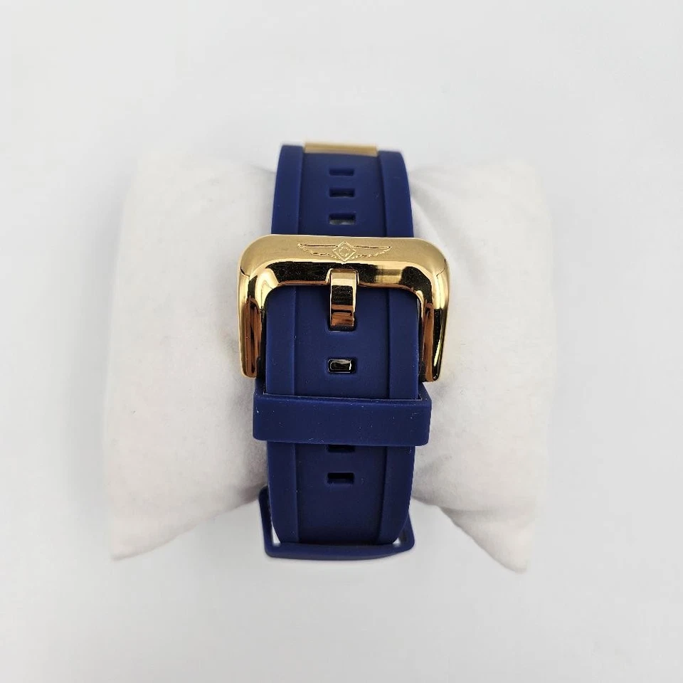 Invicta Pro Diver Scuba 20280 Gold Tone Chronograph Blue Silicone Quartz Watch - Image 2 of 4