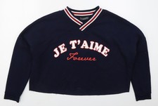 Womens UK Size 12 Primark Blue Pullover Sweatshirt