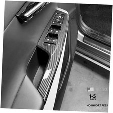 Window Switch Panel Trim Covers Compatible with Kia EV6 Carbon Fiber Pattern
