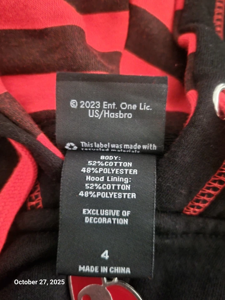 Sudadera con capucha Skeleanimals Hot Topic 2023 apenas usada 4x talla grande Foto 4 de 4