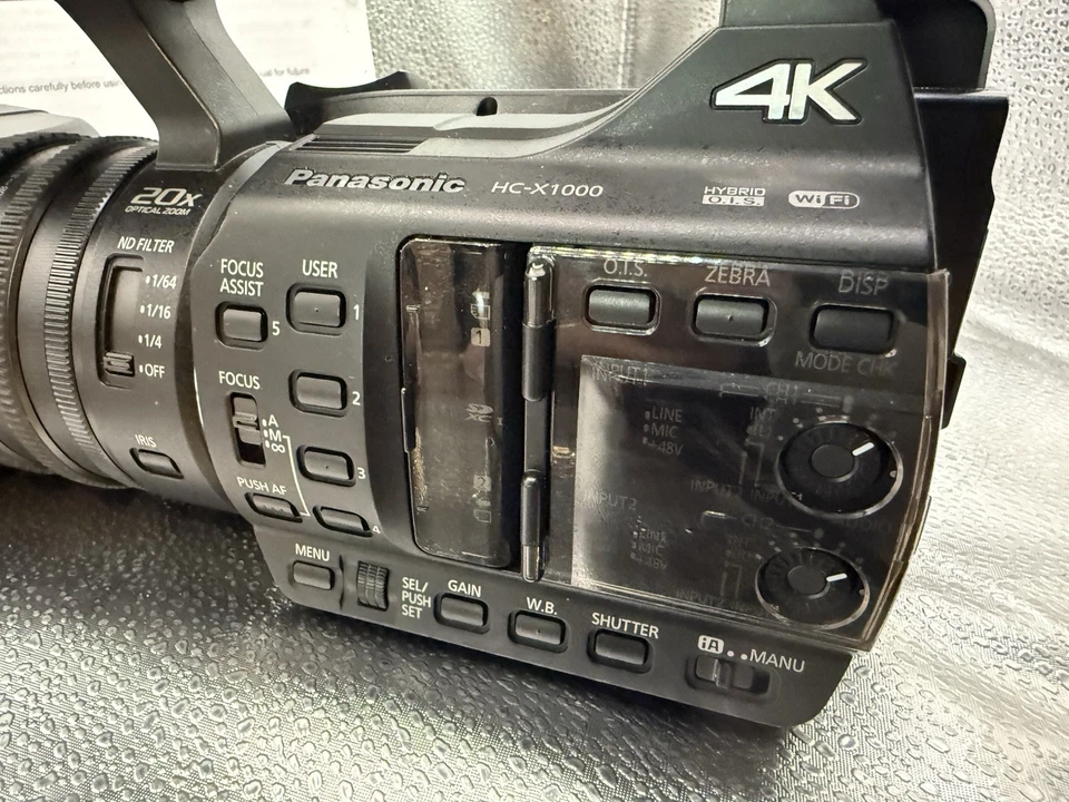 Panasonic HC-X1000 4K Ultra HD Camcorder Mint A+ Condition Only 95 Hours LOW USE - Image 3 of 4