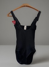 Assets By Spanx Shapewear Women s Open Bust Panty Bodysuit Sz S Black NWT