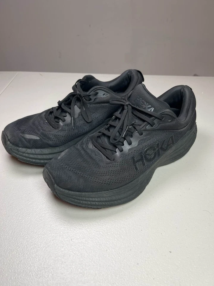 Zapatillas deportivas Hoka One One Bondi 8 negras para hombre talla 12D Foto 2 de 4
